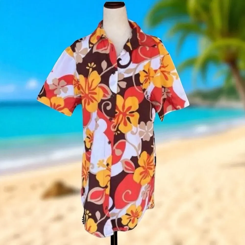 Faithfull the Brand "Tropicana" Cotton Shirt Dress Cover Up retail 189.00 USA 4 - Picture 5 of 7